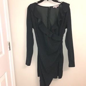 Green shimmery formal dress